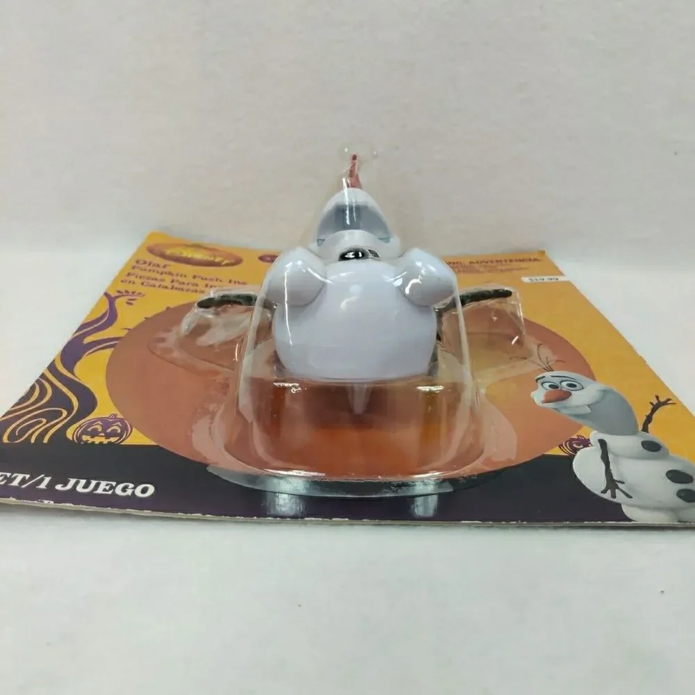 Disney Frozen Olaf‎ Pumpkin Push-ins Gemmy 2015 Halloween Decor - Picture 4 of 5